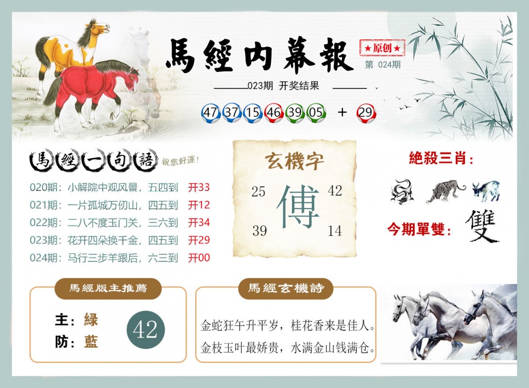 024期马经内幕报[图]